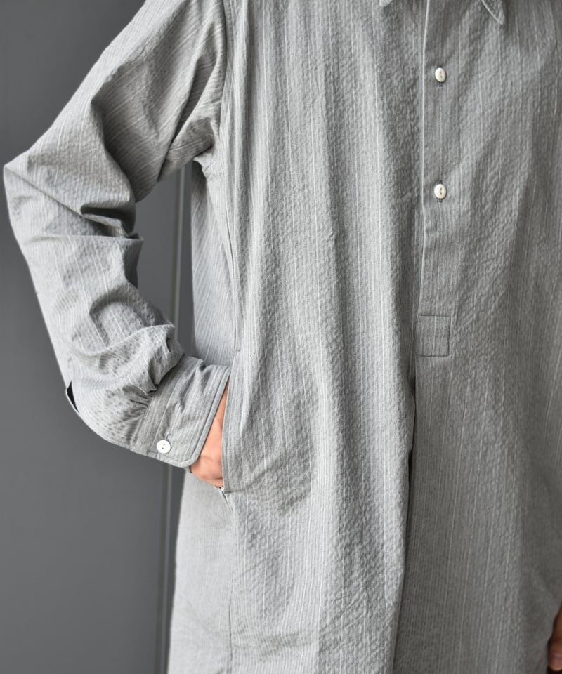 m's braque LONG POINT COLLAR LOMG PULL-OVER SHI