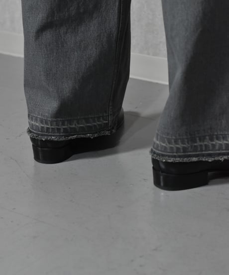 【LAST1】superNova. Selvedge wide jeans - Repair