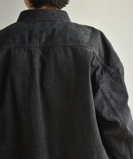 nakedgauge ZIMBABWE COTTON DENM OVERSIZED S-BLOLSON