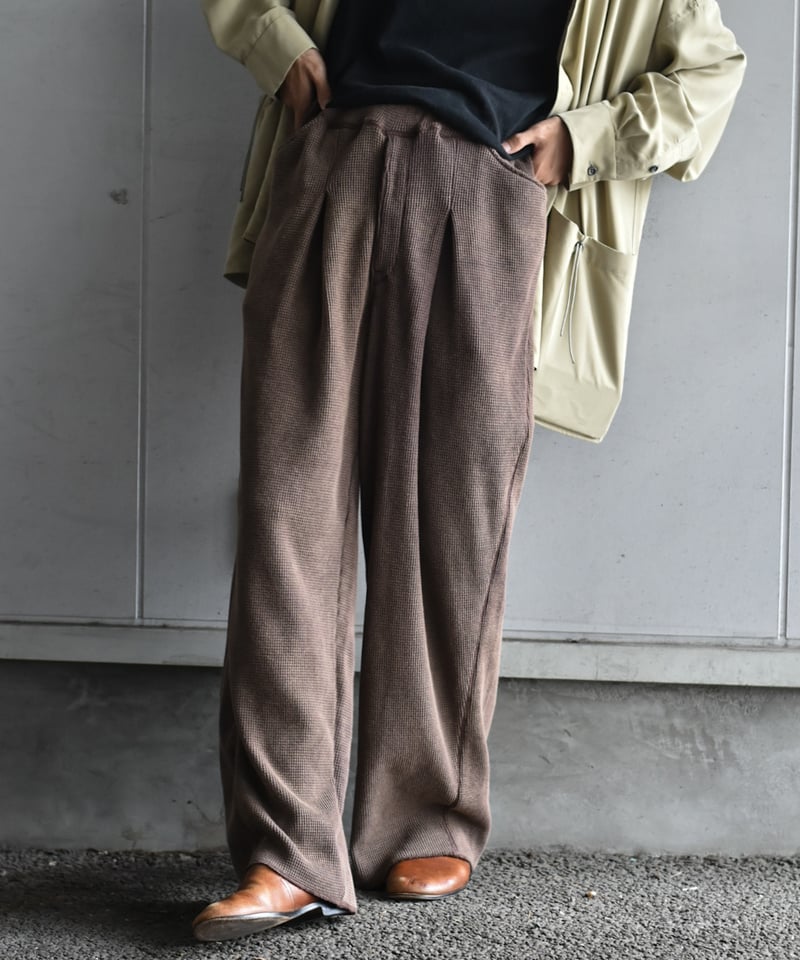 saby WAFFLE EASY PANTS - Pigment Stone Wash - | 