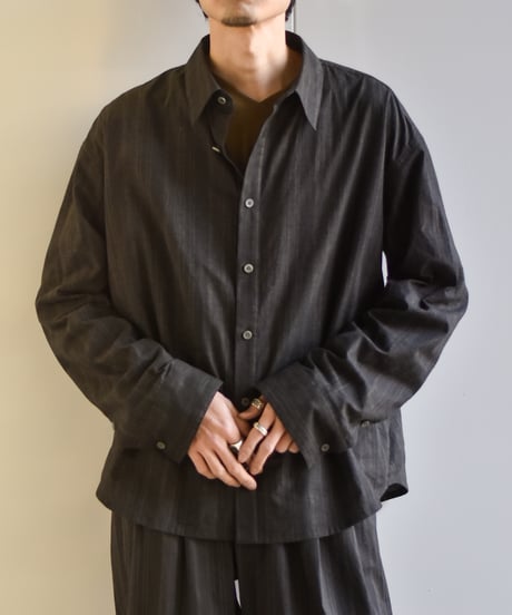 nakedgauge MADRAS STRIPE SHIRTS LS