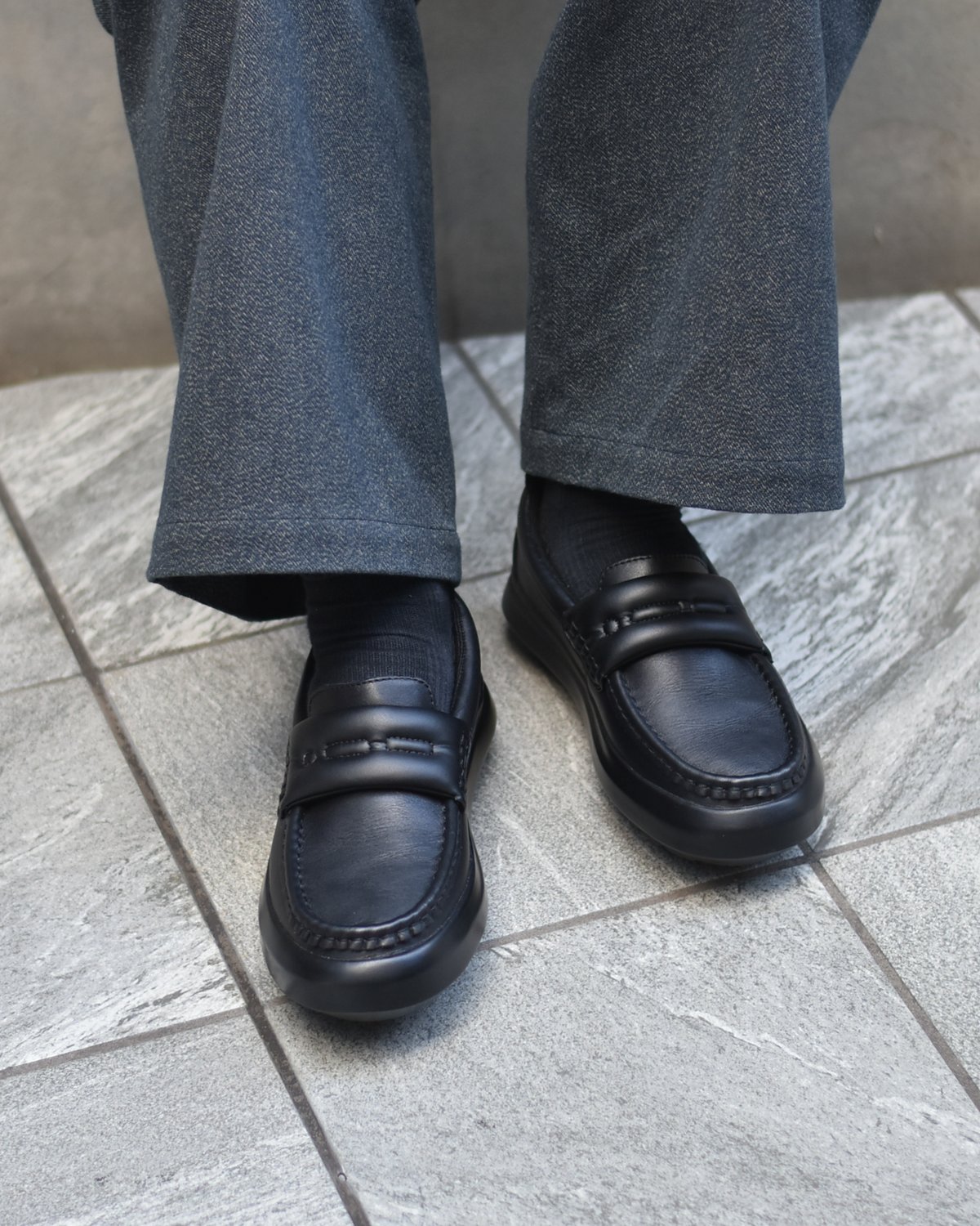 wander .etc UpTown ローファー BLACK Wander .etc UPTOWN | 45do｜ULTERIOR・refomed・Gors