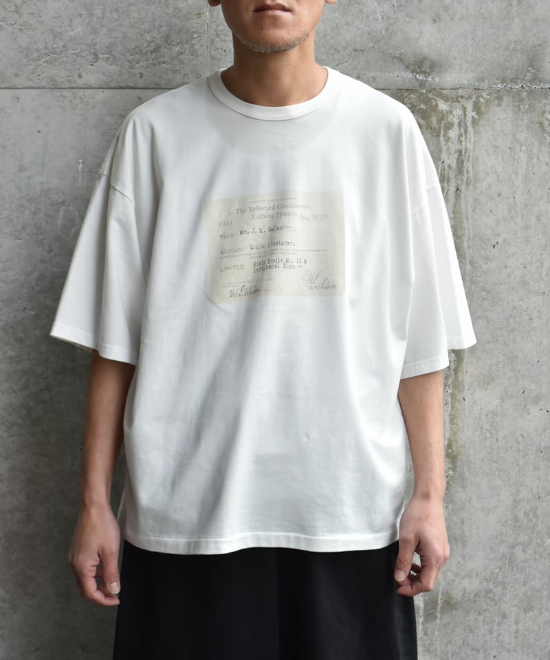 refomed RAILWAY TICKET TEE | 45do｜refomed・Gorsc