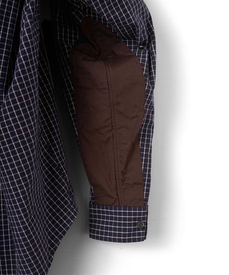 refomed WRIST PATCH SLOUCH SHIRT "CHECK"
