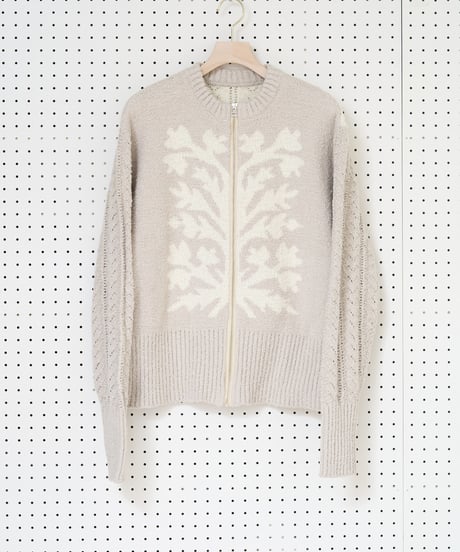Call   PAPER-CUT KNIT BLOUSON