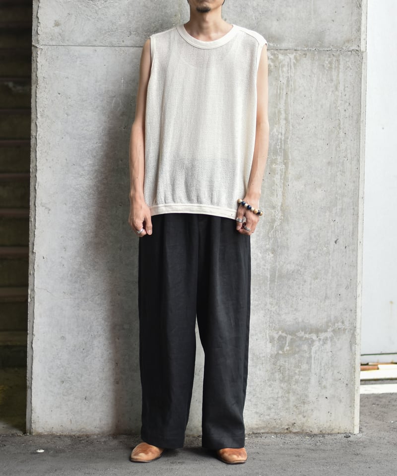 O project SLEEVELESS TEE / COTTON MESH | 45do｜