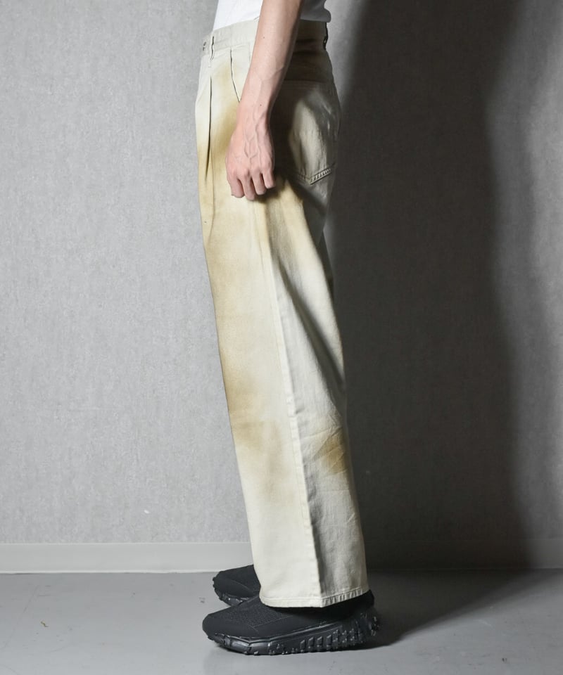 superNova. Drill twill wide jeans - Dirty proce