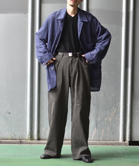 nakedgauge  COTTON×LINEN PIGMENT DYED ASHLEY PANTS