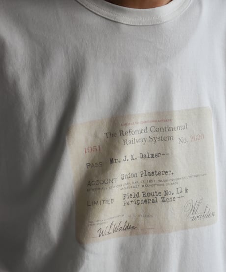 refomed RAILWAY TICKET TEE