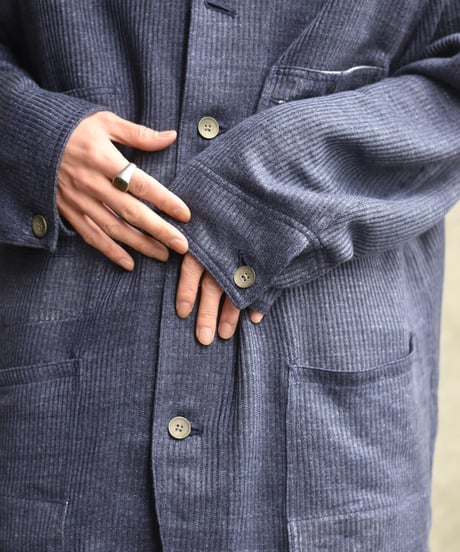 saby WORKERS JACKET TYPE S.B - Bishu Japan Linen Mesh Jacquard FAB -
