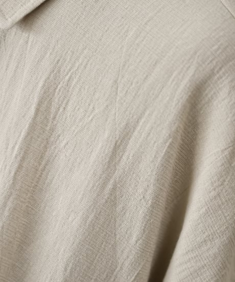 O project  WIDE FIT SHIRT/WASHED PANAMA COTTON LINEN