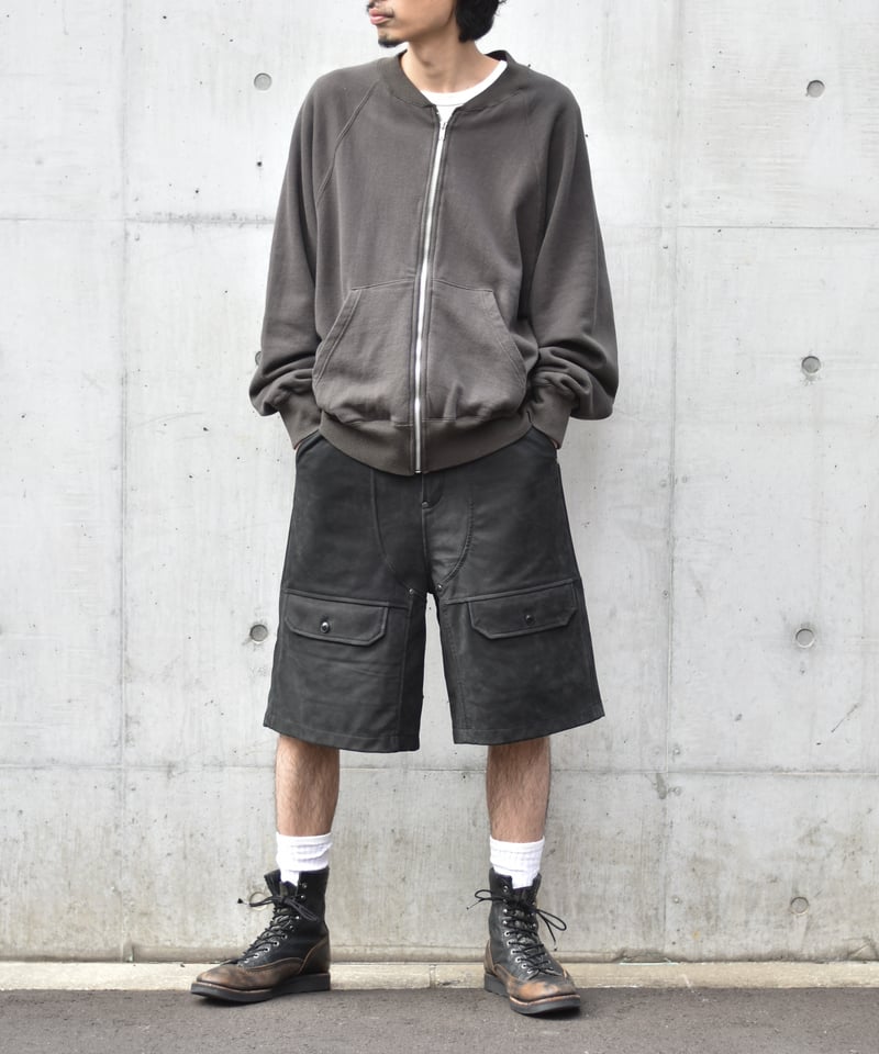 CCU WORK SHORTS - COW NUBUCK | 45do｜ULTERIOR・re