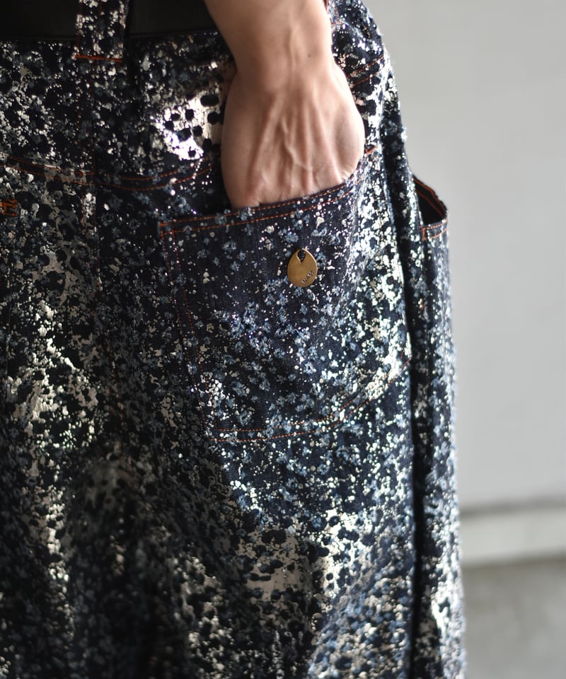 新品NAM HORN DENIM - HAKU GALACTIC バギーショーツ 新品NAM HORN DENIM - HAKU GALACTIC バギーショーツ