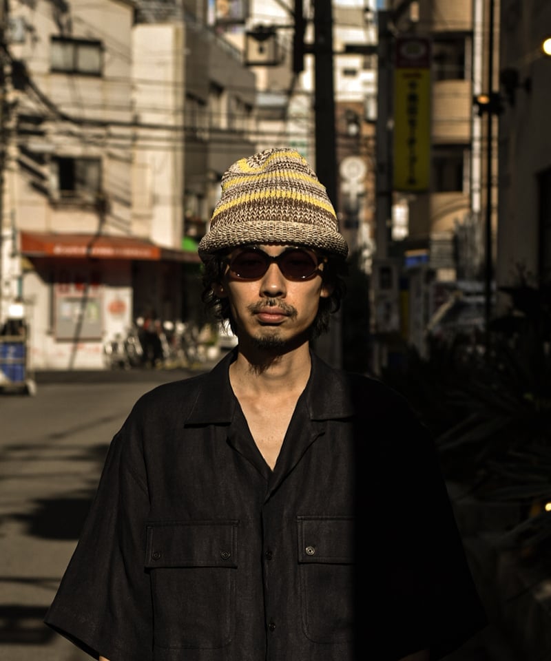 INDIETRO ASSOCIATION Roll Knit Cap キャップ Indietro Association Roll Knit Cap-45do Exclusi