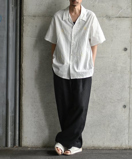 【LAST1】superNova. Aloha shirt - Big flowers embroidery