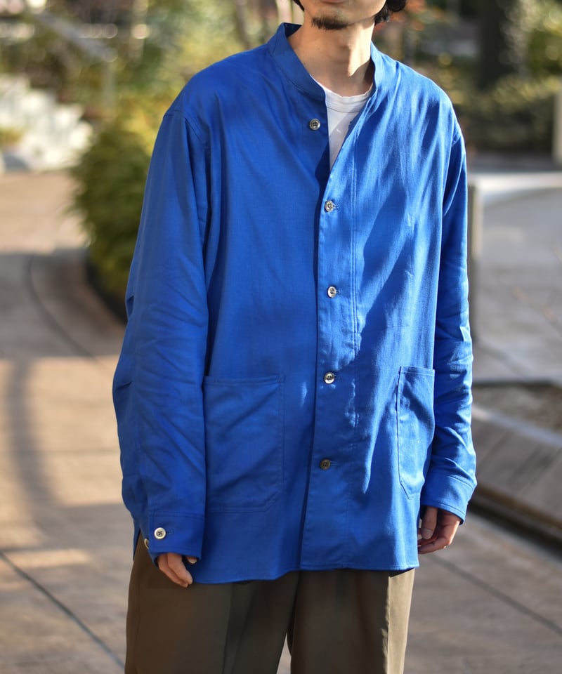 ULTERIOR RAYON LINEN TWILL WORK SH-JKT | 45do｜