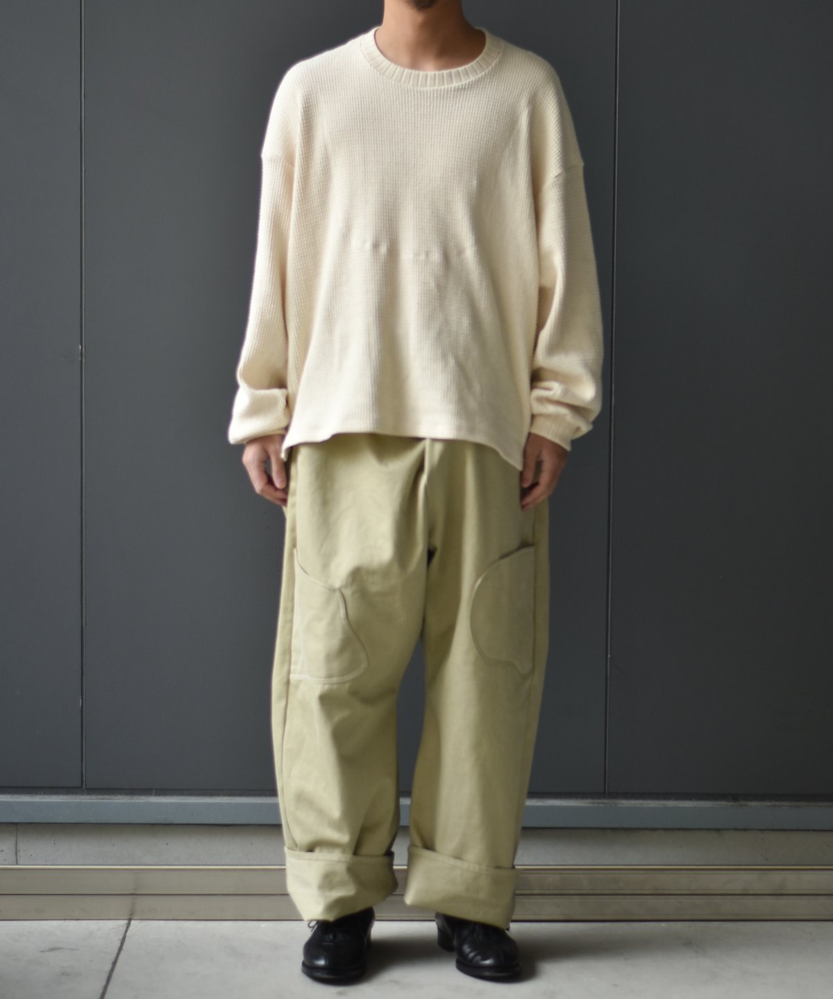 新品未使用 refomed azeami thermal セットアップ　カーキ refomed [ AZEAMI THERMAL TEE ] KHAKI | ロイド・エフダブリュー