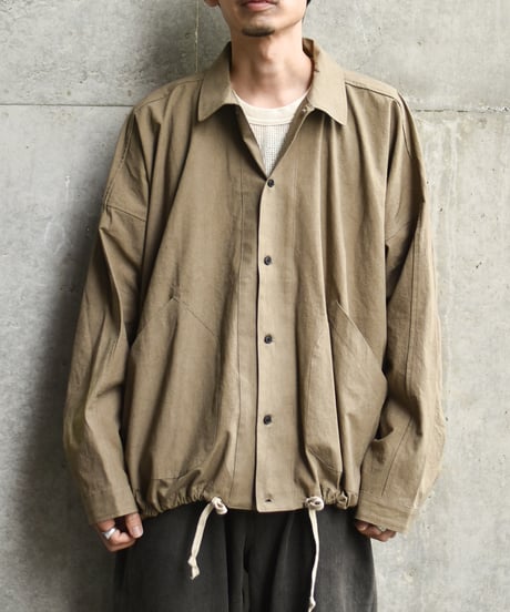 O project  BALLOON SHIRT/SUNDRYED COTTON SATIN