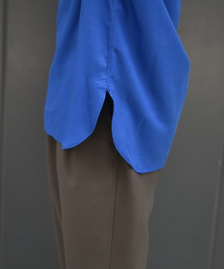 【LAST1】ULTERIOR  RAYON LINEN TWILL HALF-ZIP SHIRT