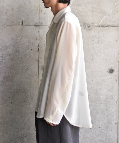 saby PULL OVER LAPEL SHIRTS - Bishu Japan Polyester Wool Viyella FAB-