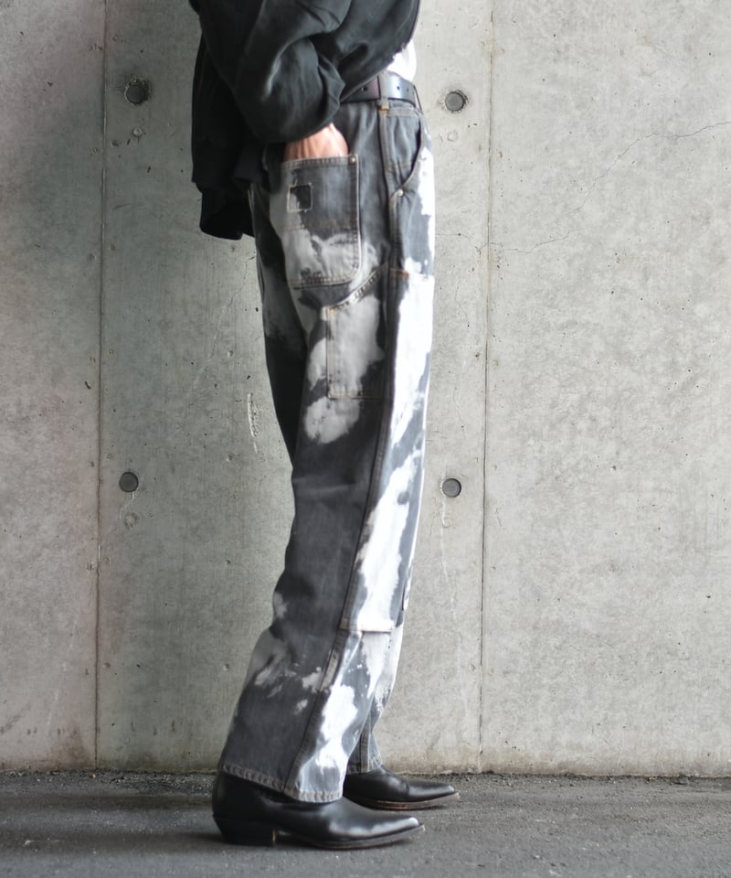 Willow Pants P-034 BLK bleach | 45do｜refomed・Go