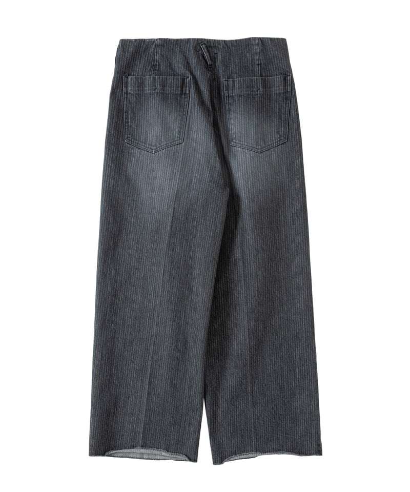 saby STRIPE DENIM TUCK BAGGY-vintage wash- | 45do saby STRIPE DENIM TUCK BAGGY-vintage wash- | 45do