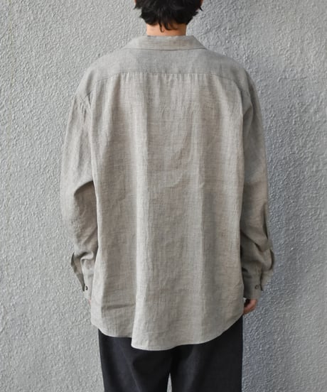 Gorsch the merry coachman  Yak Mixed L/C Wide Silhouette Open Collar Shirt