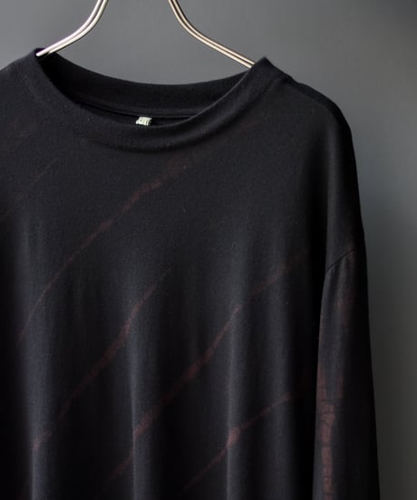 【LAST1】Gorsch the merry coachman Long Sleeve Ryukyu Indigo Dye soft Wool Knit Pullover