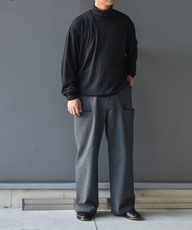 ULTERIOR SUPER FINE WOOL COTTON TURTLE-NECK TO
