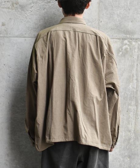 O project  BALLOON SHIRT/SUNDRYED COTTON SATIN