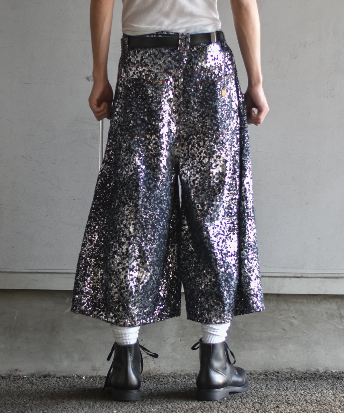 新品NAM HORN DENIM - HAKU GALACTIC バギーショーツ NAM HORN DENIM - HAKU GALACTIC | 45do｜ULTERIOR・