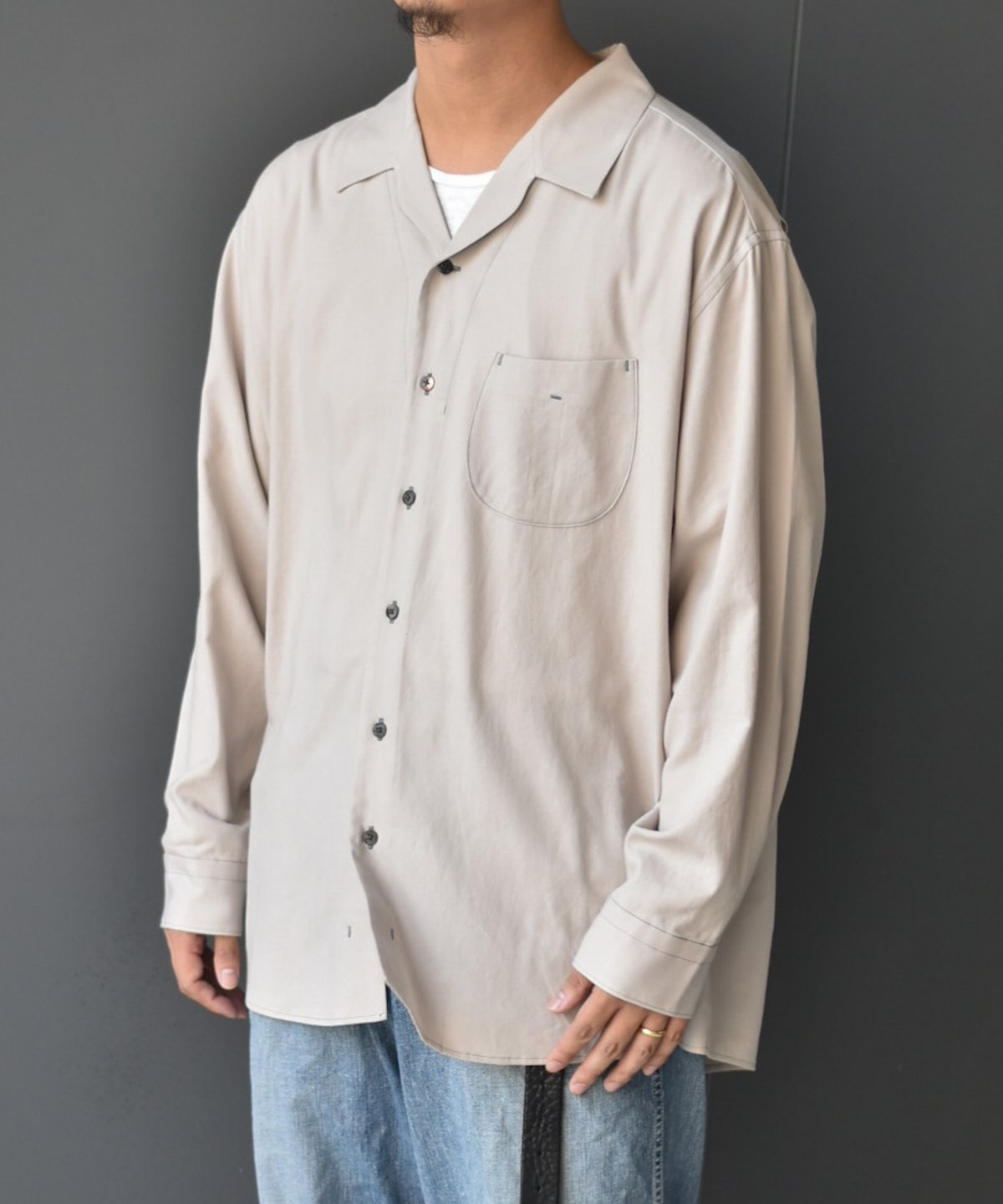 Gorsch Vintage Cotton Open Collar Shirt