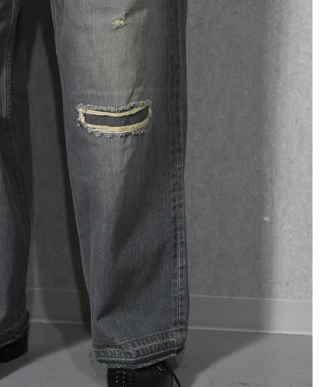 superNova. Selvedge wide jeans - Repair