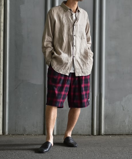 Willow Pants P-030 BLK×PUR CHECK