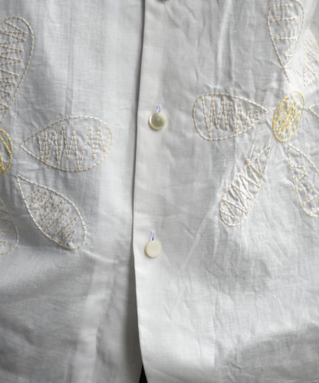 【LAST1】superNova. Aloha shirt - Big flowers embroidery