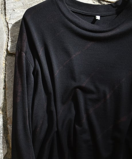【LAST1】Gorsch the merry coachman Long Sleeve Ryukyu Indigo Dye soft Wool Knit Pullover