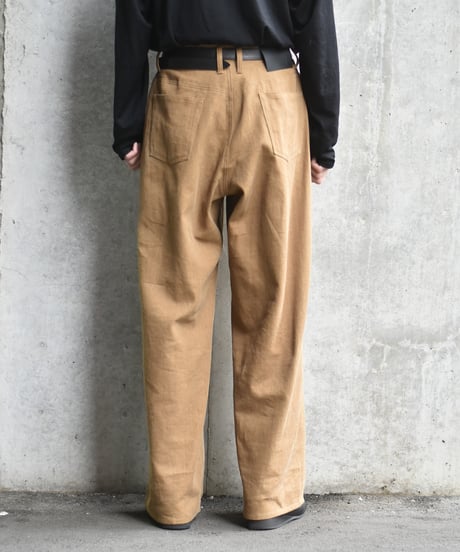 【LAST1】nakedgauge  COTTON×LINEN PIGMENT DYED ASHLEY PANTS