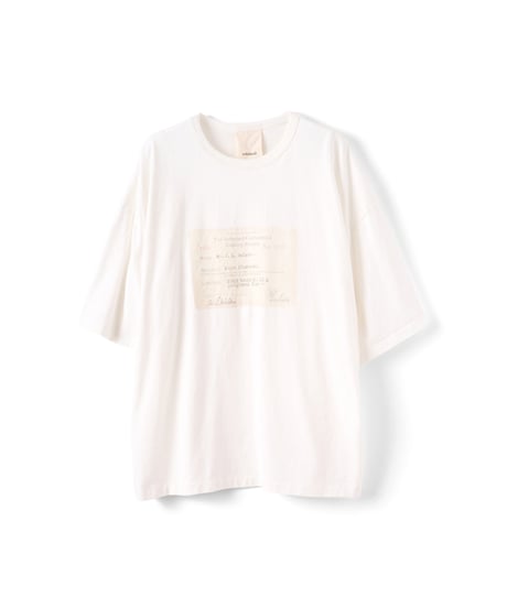 refomed RAILWAY TICKET TEE