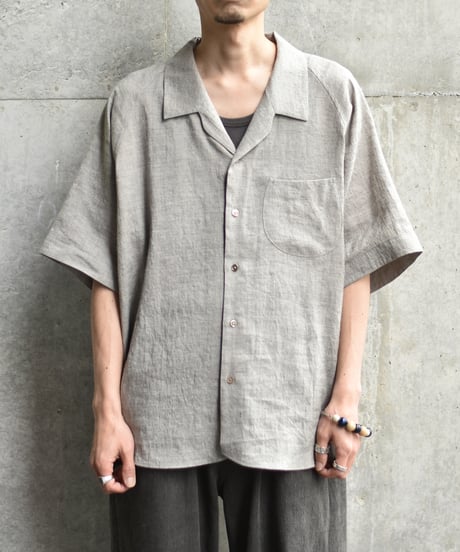 Gorsch the merry coachman Yak Mixed L/C Open Collar Raglan Short Sleeve Shirt