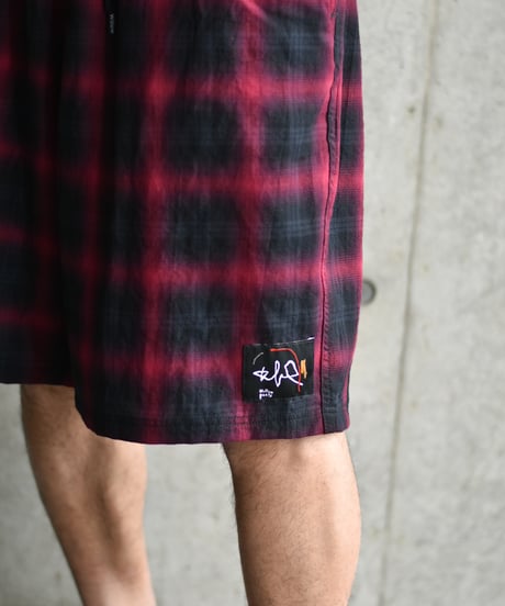 Willow Pants P-030 BLK×PUR CHECK