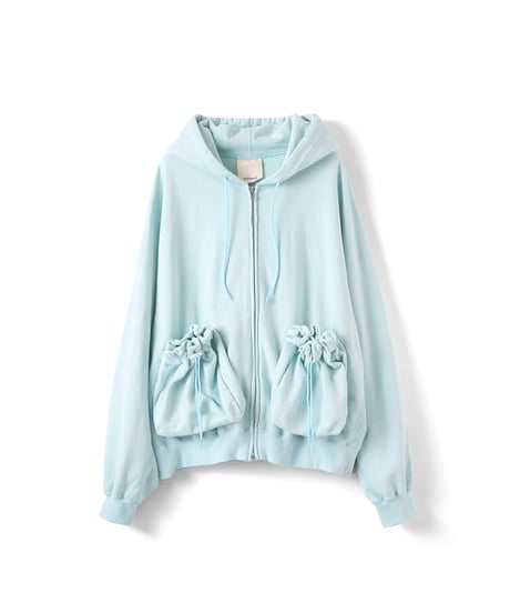 refomed "KINCHAKU" ZIPUP HOODIE