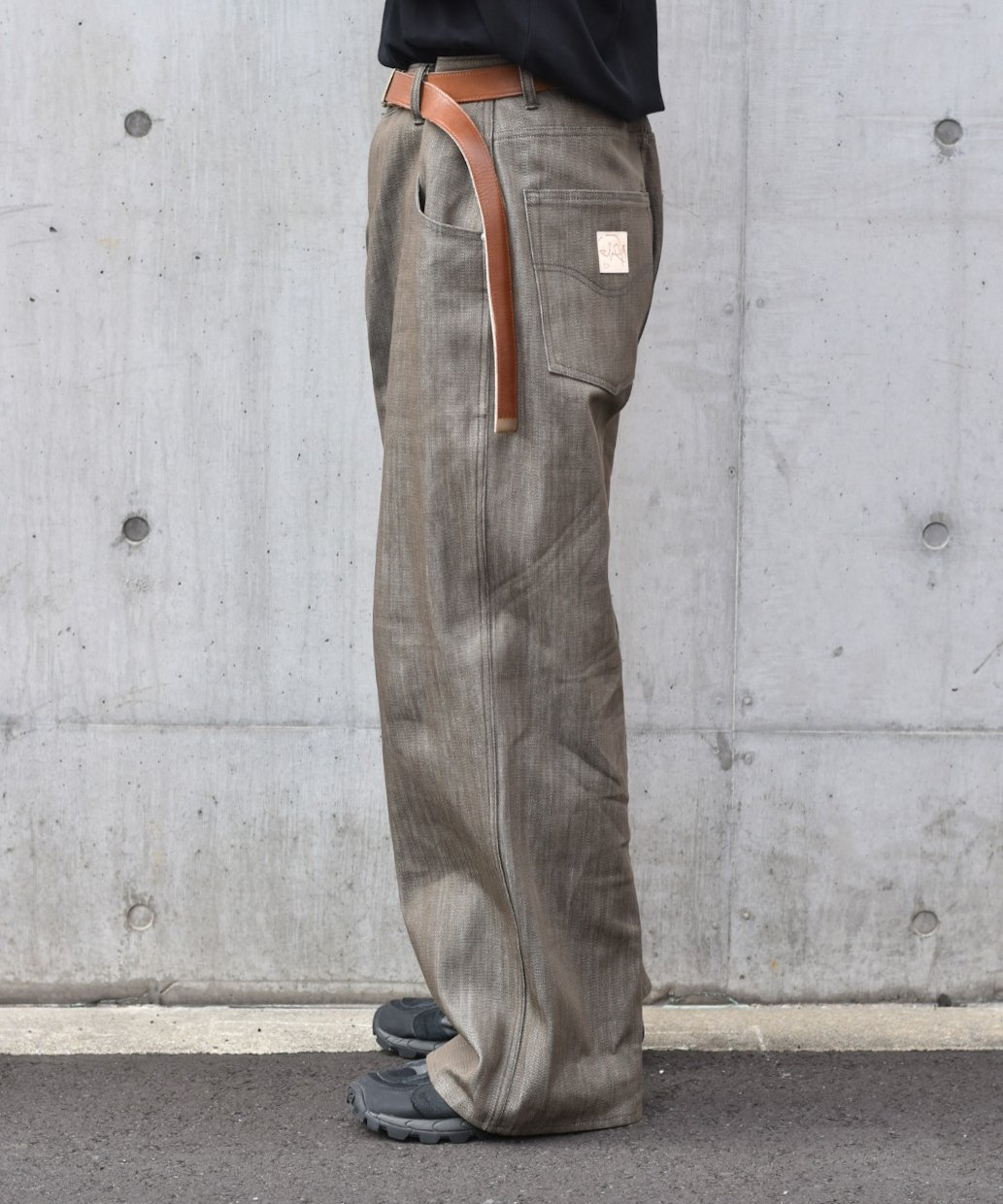 Willow Pants/ウィローパンツP-001 charcoal strip Willow Pants/ウィローパンツ】P-001 charcoal stripe