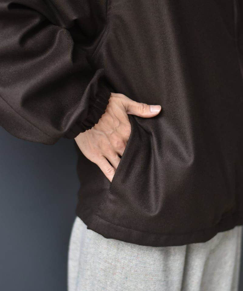 【最終値下げ　新品未使用】LIDNM☆リネンジャケット☆M☆黒 Luxury Street Wear OversizeBoxfit Unisexual MA-1ジャケット黒