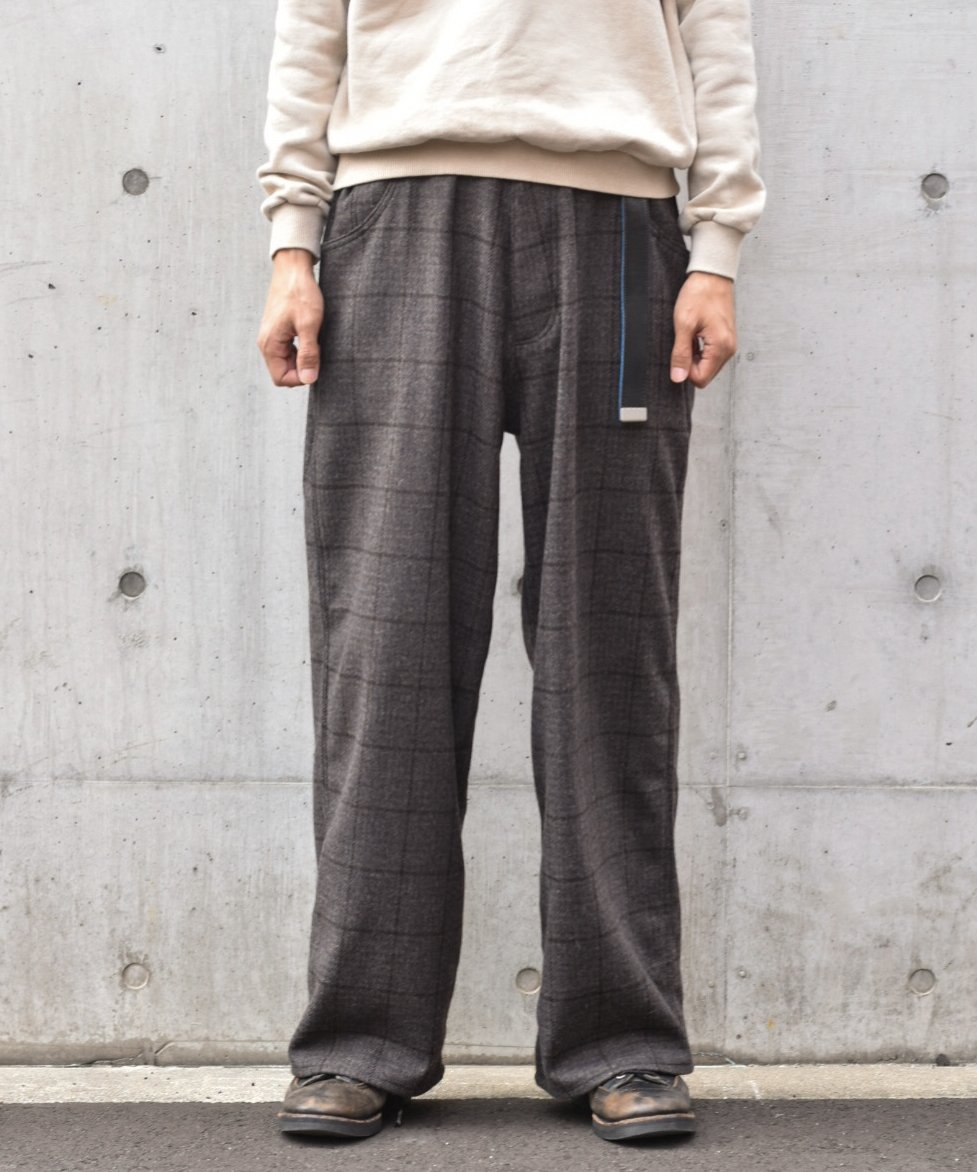 LAST1】Willow Pants P-018 wool check-45do exclu