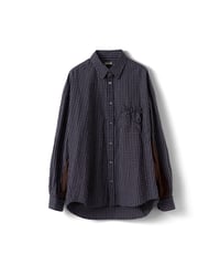 refomed WRIST PATCH SLOUCH SHIRT "CHECK"