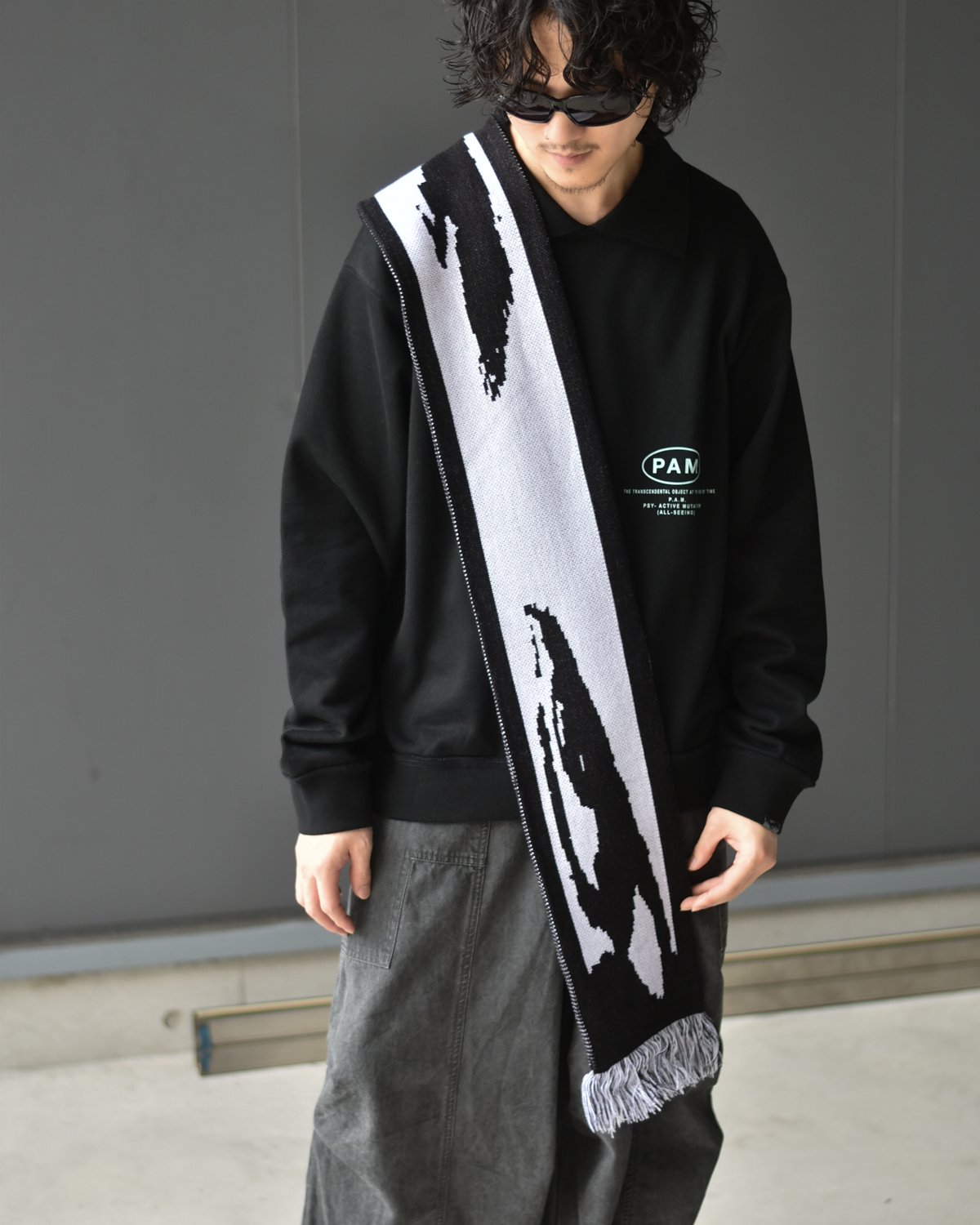 417 エディフィス（417 EDIFICE）/P．A．M． / パム TEAM SANDBAR SCARF P.A.M. TEAM SANDBAR SCARF | 45do｜ULTERIOR・refom