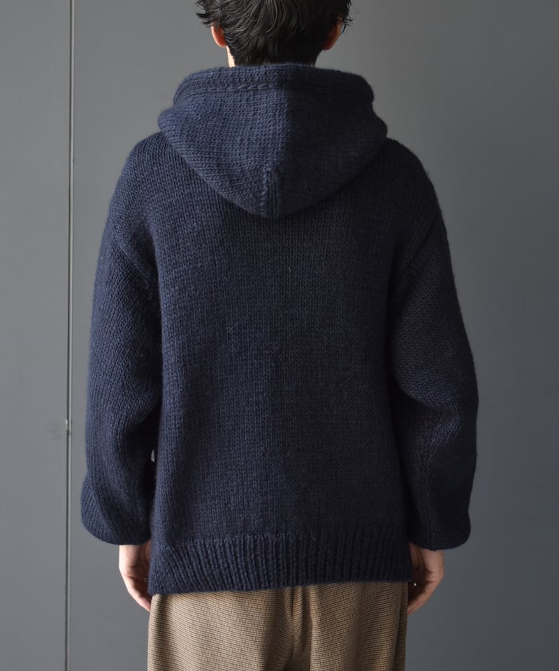 ꧁꧂ RICE NINE TEN 手編みパーカー RICE NINE TEN/ライスナインテン/HAND KNITTED SK8 ZIP HOODIE
