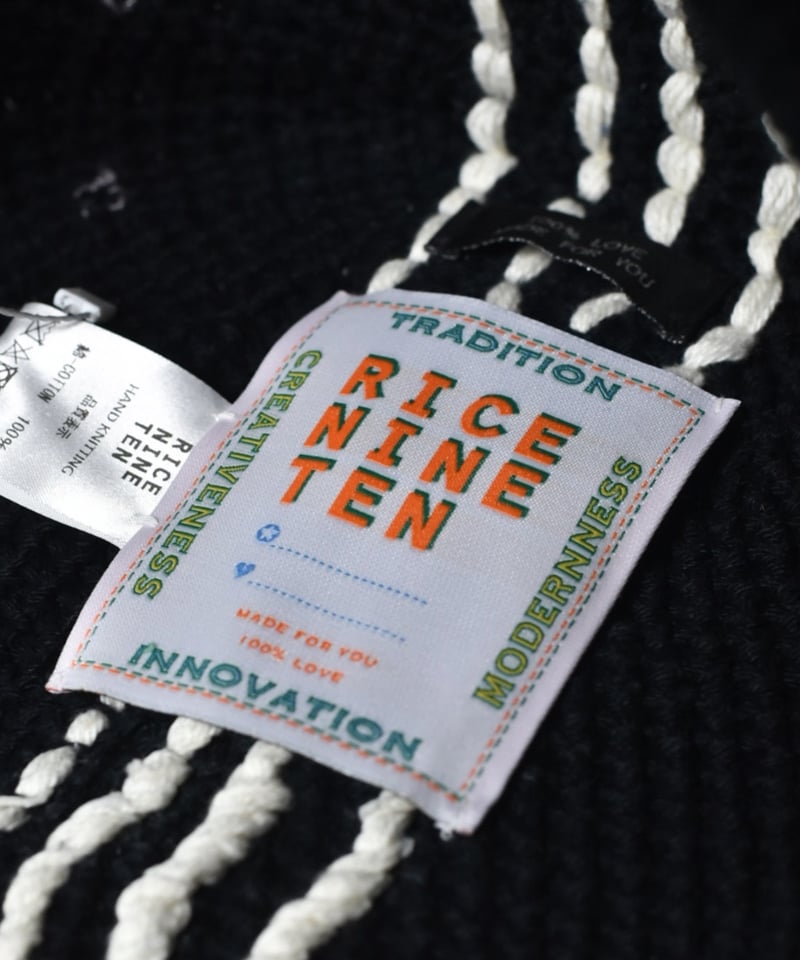 RICE NINE TEN Hand Knitting 4 Lines Hat | 45do