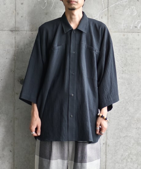 O project  OVERSIZED SHORT SLEEVE SHIRTS/FINE STRIP