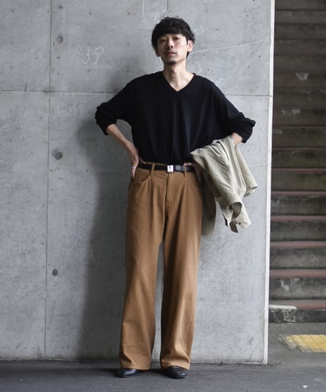 【LAST1】nakedgauge  COTTON×LINEN PIGMENT DYED ASHLEY PANTS